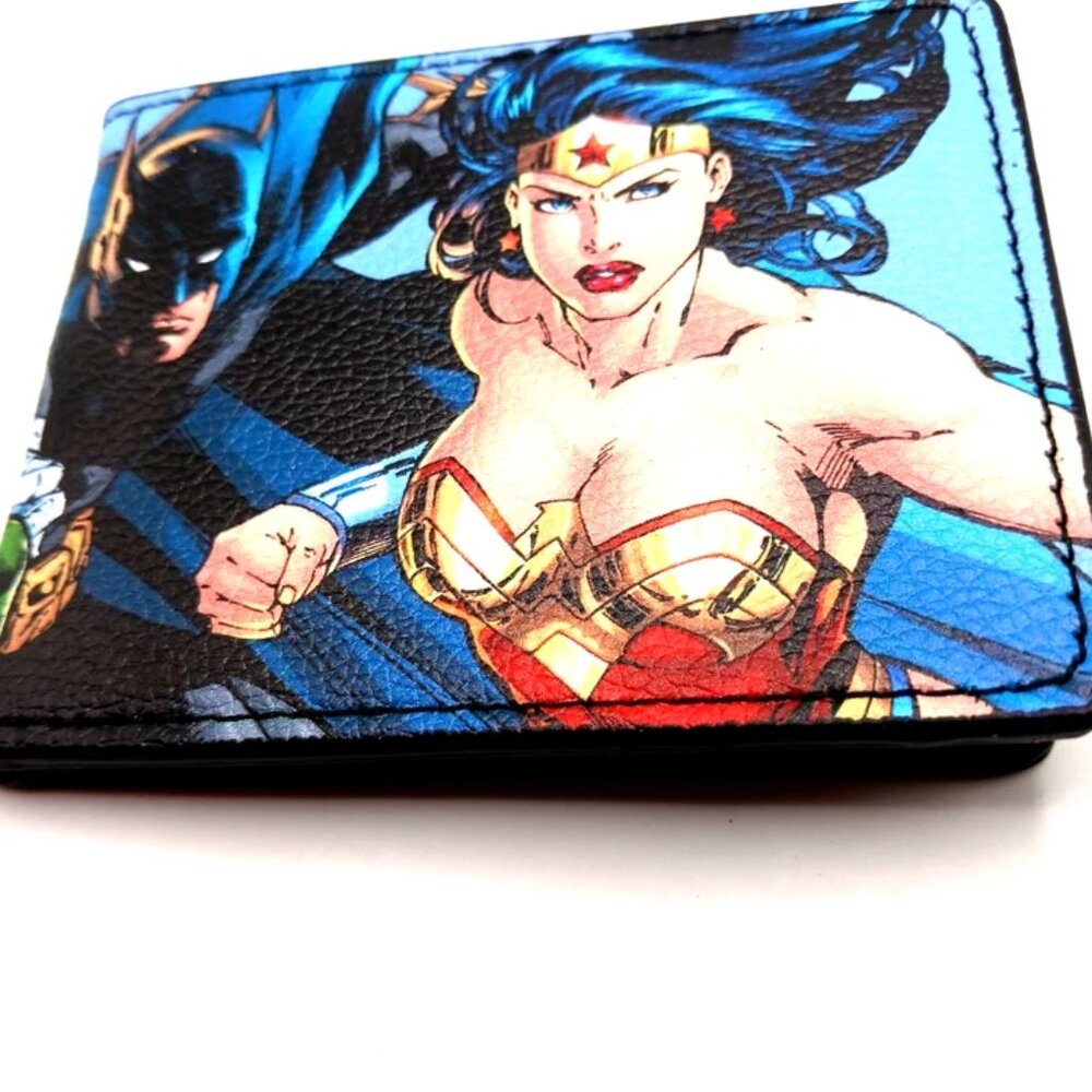 Men's Bi-fold DC Comics Vegan Leather Wallet Made In USA